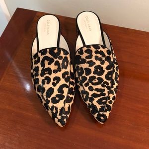NEVER WORN COLE HAAN LEOPARD MULES